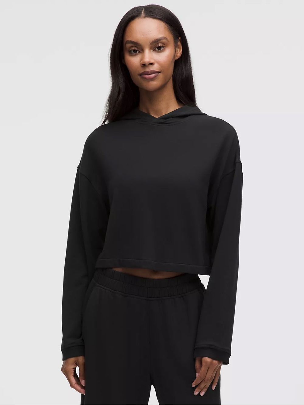 Lululemon Cropped Black Hoodie